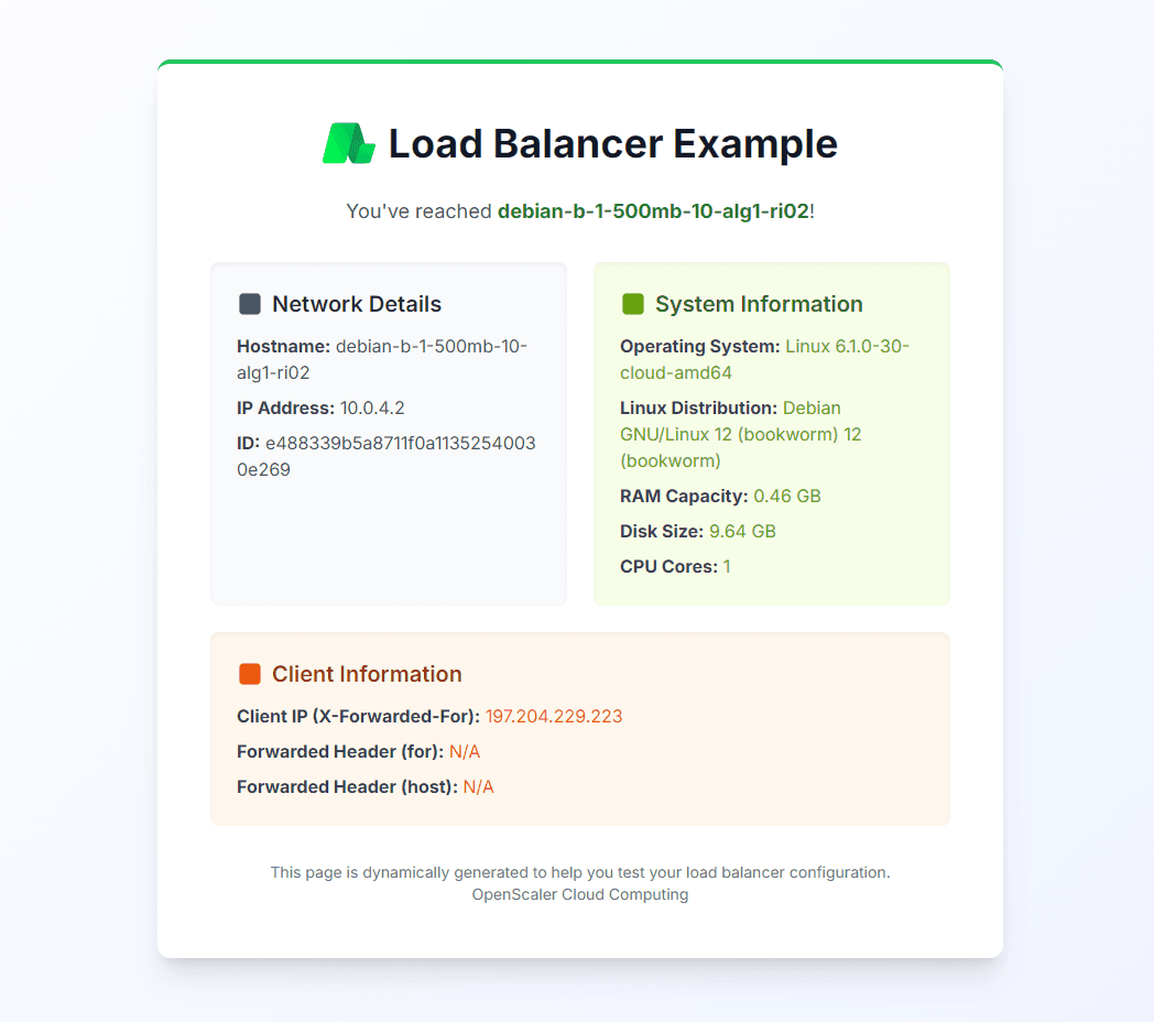 Load Balancer Demo