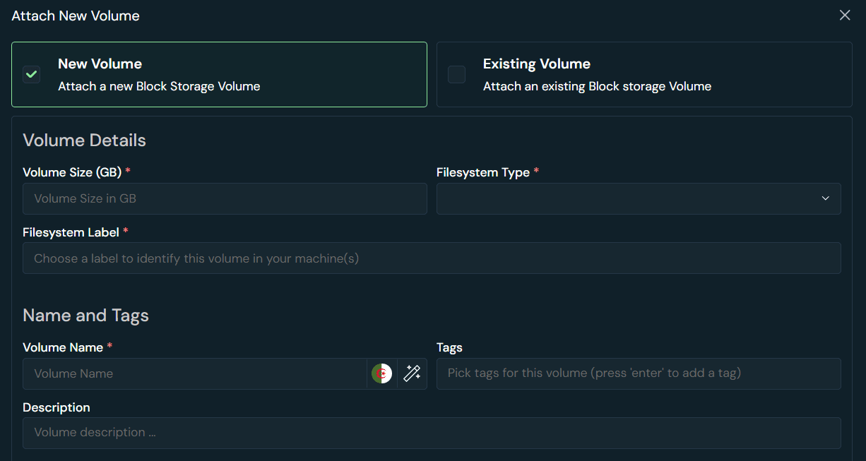 Block Storage Volume Attachment